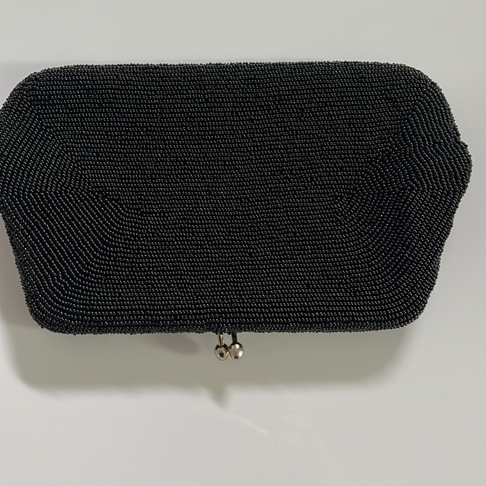 Black Beaded Evening Bag - Picture 9 of 11